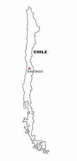 Chile Map Coloring Color sketch template