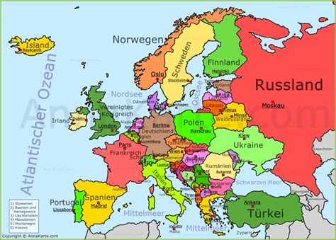 europa karte annakartecom