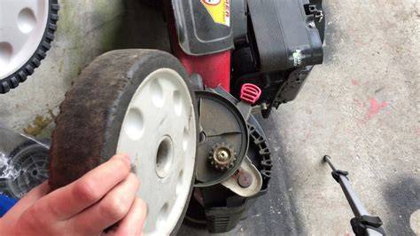 replace  propelled lawnmower wheels youtube