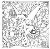 Coloring Tinkerbell Disney Pages Difficult Getcolorings Getdrawings sketch template