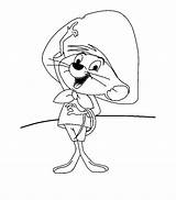 Speedy Colorear Gonzales Cerebro Pinky Ligeirinho Imagui Looney Tunes Famosos Personagens Laminas Ratón Educar sketch template