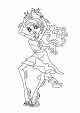 Monster Coloring High Pages Printable Dance Kids Color Colouring Sheet Coloriage Sheets Print Mermaid Printables Mcoloring Da Fun Cartoon Books sketch template