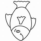 Fish Template Outline Clipart Printable Library sketch template