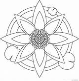 Coloring Mandala Pages Flower Relaxation Printable Mandalas Lotus Easy Relaxing Printables Sheets Designs Mickey Interests Beginners Mouse Lot Sports Has sketch template