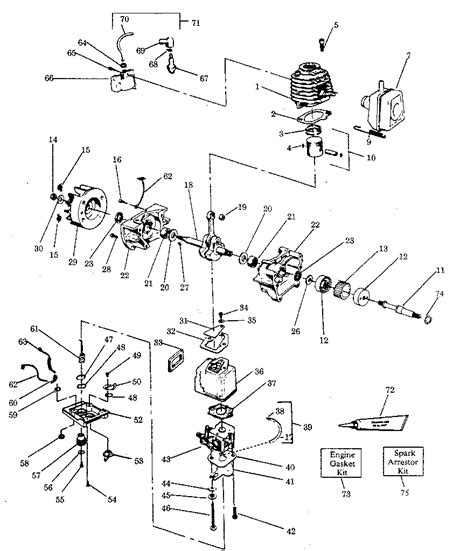 leaf blower parts diagram