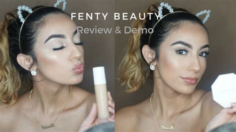 fenty beauty foundation review demo youtube