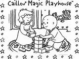 Playhouse Caillou sketch template