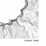 Crater Topography Topographic Oregon sketch template