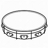 Tambourine Instrument Drawing Percussion Musical Drum Hand Icon Clipart Instruments Clipartmag Paintingvalley sketch template