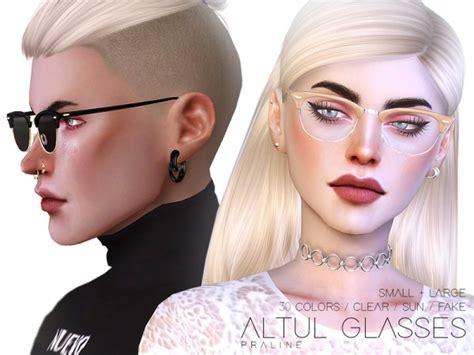 The Sims Resource Altul Glasses By Pralinesims • Sims 4 Downloads