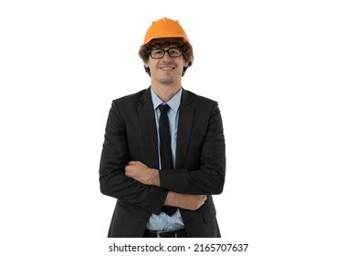 young engineering  white  ground stock photo