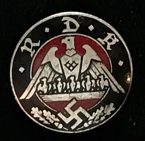 Original German Nsdap Nazi Party Rdk Member Badge Brought Home By A U