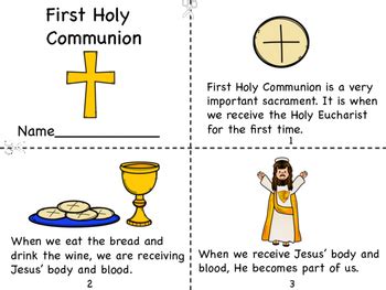 holy communion mini book  coloring pages   ps prek pups