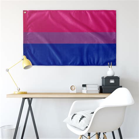 bisexual pride wall flag single reverse 36x60 etsy