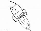 Rocket Ship Drawing Easy Coloring Pages Simple Sketch Kids Printable Adults Drawings Paintingvalley Color Template Sketches Print sketch template