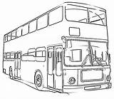 Coloring Pages Transportation Bus Printable Double Decker Land Vehicle Kids Transport Color Big Colouring Vehicles Motor Types Air Getcolorings Means sketch template