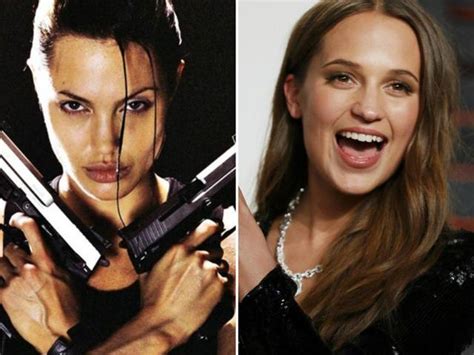 first look alicia vikander is the anti angelina jolie in first tomb raider pics hollywood