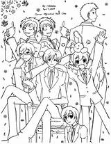 Ouran Highschool sketch template