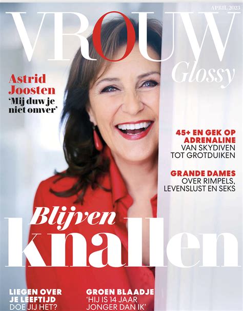 tijdschrift vrouw glossy april  pers wereld