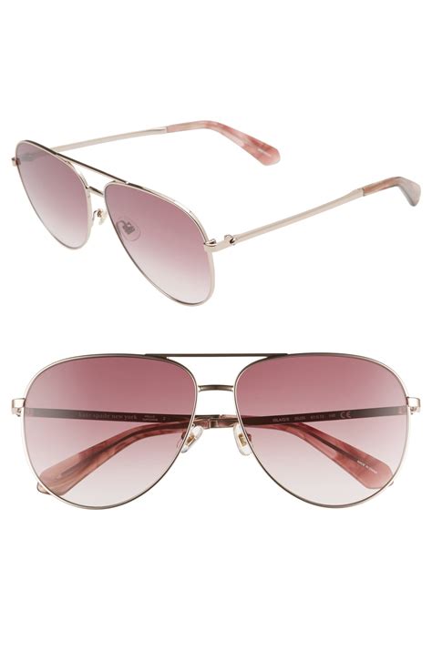 women s kate spade new york isla 61mm aviator sunglasses pink pink