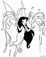 Fairies Silvermist Tinkerbell Disneyclips sketch template