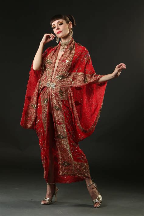 red gatsby style dress  kimono robe etsy   gatsby style dresses fashion dresses