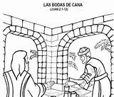 Bodas Cana Pintar Caná Cristianos sketch template
