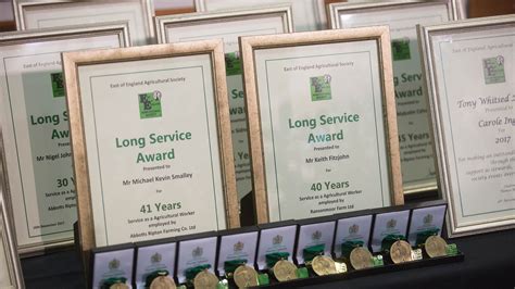 long service awards east  england agricultural society