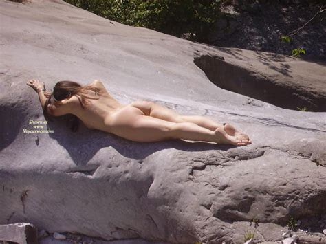 ass shot sexy nude girl on rock barefeet may 2008 voyeur web hall of fame
