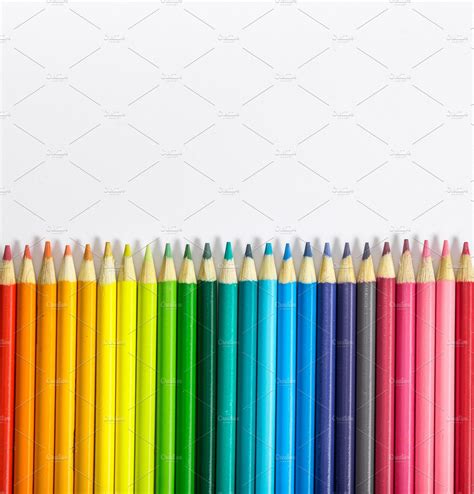 colorful pencil background arts entertainment  creative market