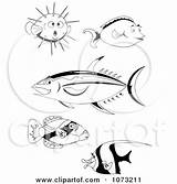 Fish Coloring Trigger Moorish Puffer Hawaiian Template Small Unicorn sketch template