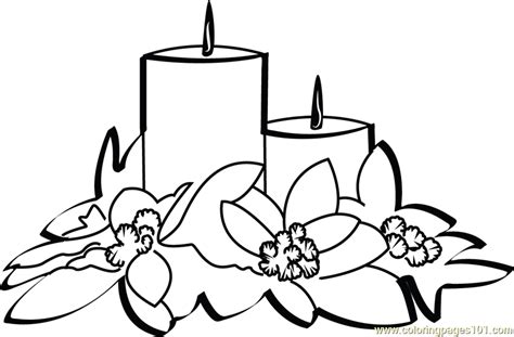 christmas candles coloring page  kids  christmas celebrations