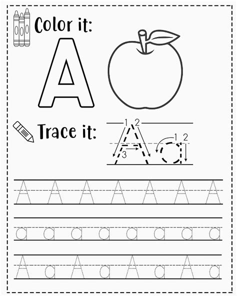 abc printable worksheets  preschool