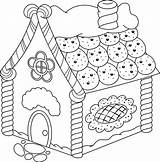 Gingerbread Coloring House Pages Christmas Printable Candy Houses Stock 30seconds Colouring Illustration Kids Template Print Man 3d Featuring Activity Game sketch template