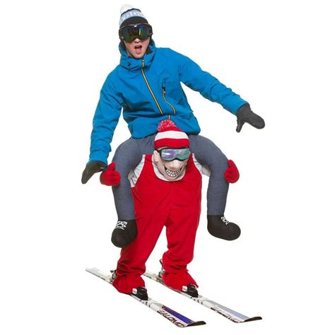 gedragen door skier kostuum