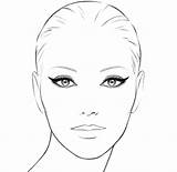 Visage Chanel Maquillage Maquillaje Kleurplaten Viso Kleurplaat Simpliste Visi Cosmetics Frais Bocetos Trucco Downloaden Uitprinten Schizzo Boceto Rivoli sketch template