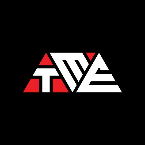 tme triangle letter logo design  triangle shape tme triangle logo