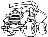 Truck Coloring Pages Dump Print sketch template
