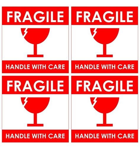fragile shipping label printable