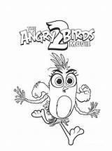 Silver Angry Birds Movie Coloring Fun Kids sketch template