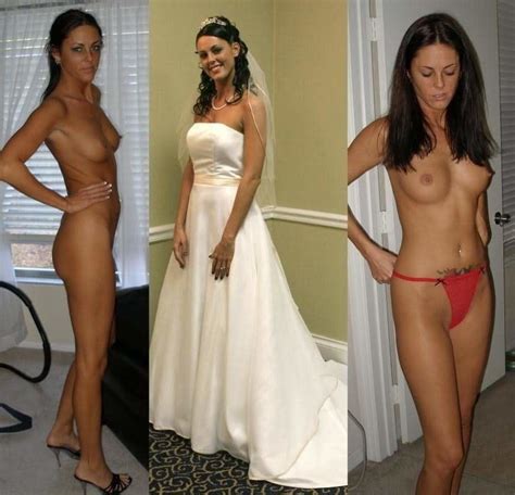 beautiful brides exposed dressed undressed before after 116 pics