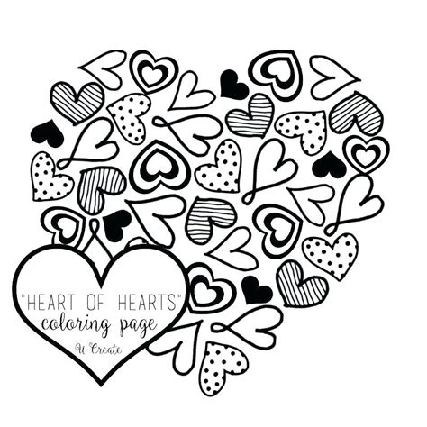 heart coloring pages  adults  getcoloringscom  printable