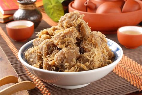 dried soy bean curd stock photo image  snack tasty