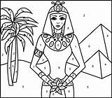 Egypt Coloring Color Princess Egyptian Pages Number Queen Printable Ancient Kids Printables Print Colouring Egipto Activities Para Coloritbynumbers Princesses Numbers sketch template