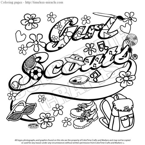 daisy girl scout coloring pages