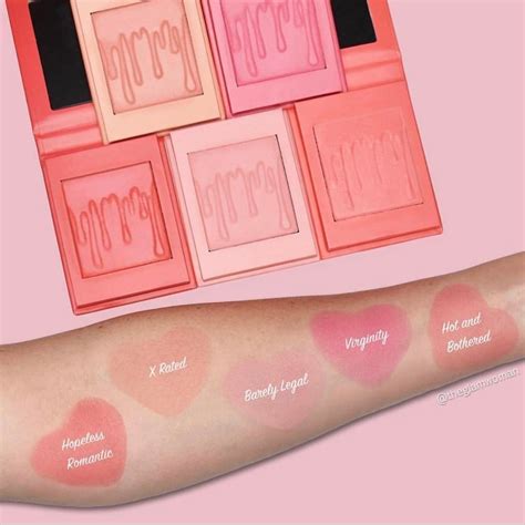 kylie jenner cosmetics blush famous person