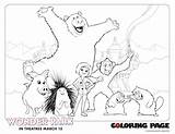 Coloring Wonder Park Pages Group Printables Coloringpage Downloadable 15th Theaters March Group2 sketch template