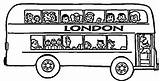Bus London Coloring Pages Tour Decker Double School City Color Kids Its Clip Print Netart Tourist Choose Board sketch template