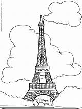 Pages Tower Coloring Eiffel Kids Getcolorings sketch template