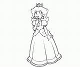 Daisy Coloring Princess Pages Mario Drawing Popular Getdrawings Coloringhome sketch template